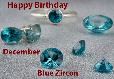 Jewelry SCV – December Birthday – Blue Zircon
